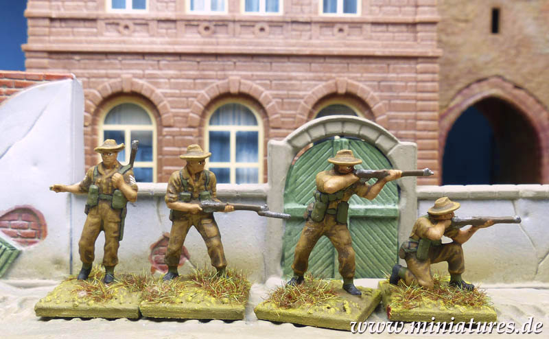 Australische Infanterie, 1:76 Figuren Matchbox 5008.