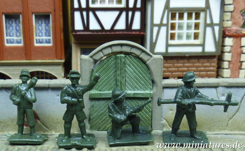 Deutsche Infanterie, 1939–1945, H0/00 Figuren Airfix-Reproduktionen 1705 made in Hongkong