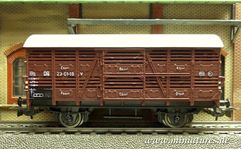 Kleinviehwagen V 23 Betr.-Nr. 23-01-18 (DR DDR), 1:87 Piko 5/128-01.