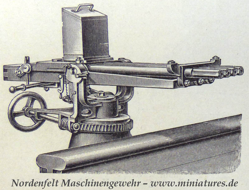 Nordenfelt Maschinengewehr.