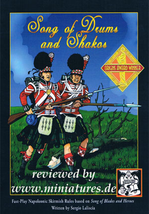 Song of Drums and Shakos – Regeln für Napoleonische Blänkerspiele, von Sergio Laliscia.